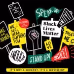 Artwork designed by Starbucks Coffee for worker’s t-shirts during the Black Lives Matter furor, January 2020. Photo: Twitter/@Starbucks.