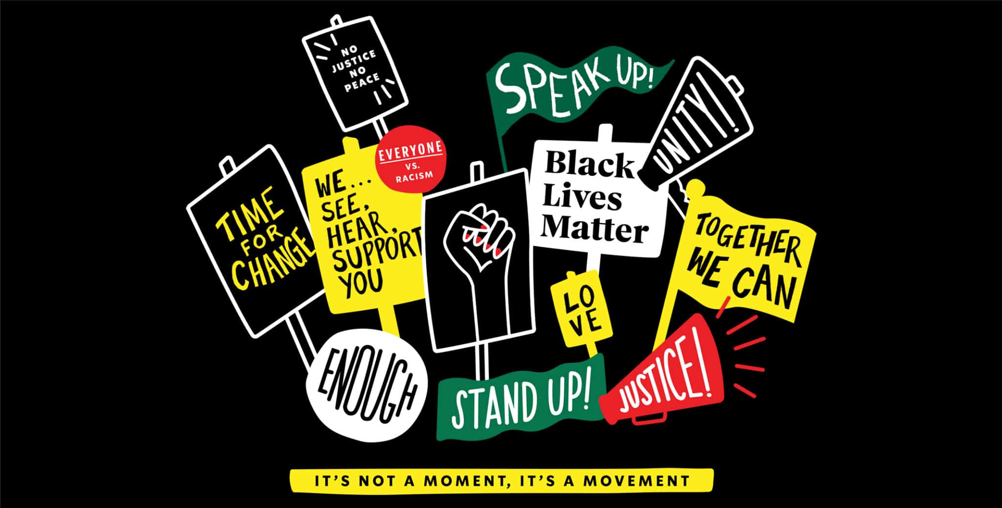 Artwork designed by Starbucks Coffee for worker’s t-shirts during the Black Lives Matter furor, January 2020. Photo: Twitter/@Starbucks.