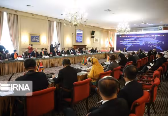 Official representatives from almost two dozen countries belonging to the Anti-Sanction Caucus during a meeting in Tehran. Photo: IRNA.