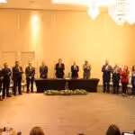 Venezuelan government delegation (right) and far-right opposition delegation (left), accompanied by Mexican Foreign Affairs Secretary Marcelo Ebrard, and Dag Nylander, representative of the Norwegian Foreign Ministry (center). Photo: Twitter/@nicmaduroguerra.