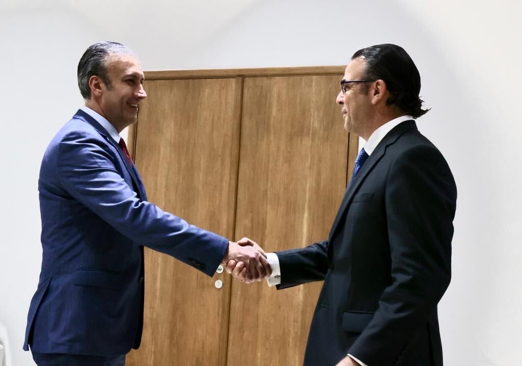 Tareck El Aissami and Javier La Rosa. Photo: File.