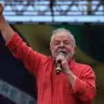 Luiz Inácio Lula da Silva giving a speech after becoming the president-elect of Brazil. File photo.