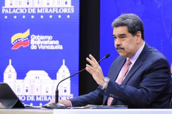 Venezuelan President Nicolas Maduro during a press conference with international correspondents at Miraflores Palace. November 30, 2022. Photo: Presidential Press.
