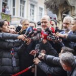 Turkish Interior Minister Süleyman Soylu giving statements to the press this Monday, November 14, after the terrorist attack in Istanbul. Photo: Anadolu.