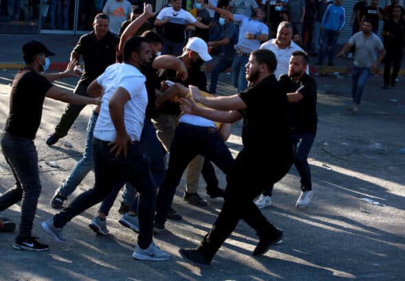 Demonstrations against the Palestinian Authority over the death in PA custody of Nizar Banat in 2021. Photo: STRAPA.