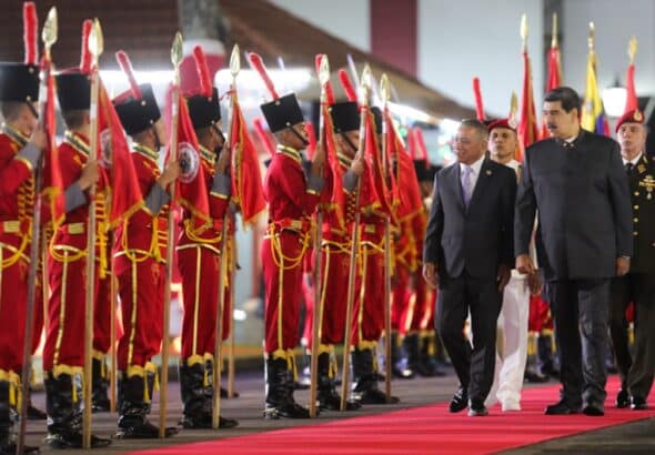 President Maduro receives the prime minister of Belize, John Briceño, at Miraflores Palace, on Friday, November 25, 2022. Photo: El Universal.