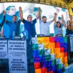 Evo Morales at the RUNASUR assembly. Photo: Últimas Noticias.