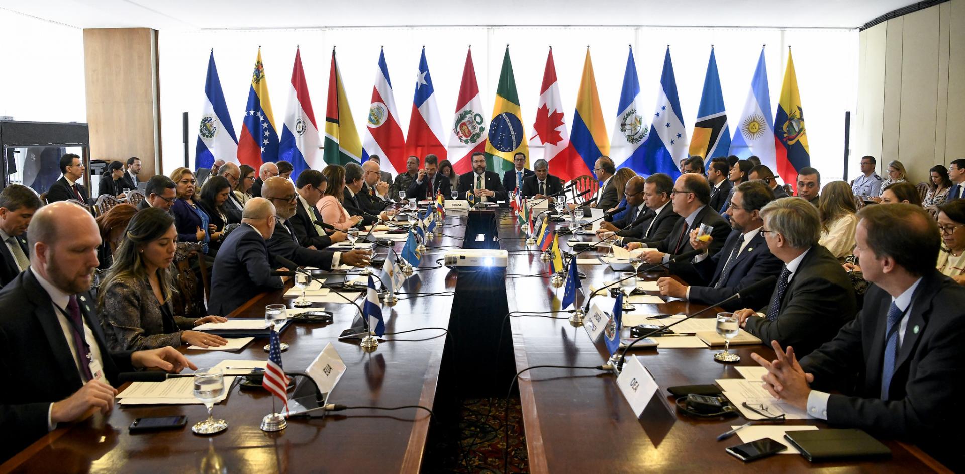 Meeting of the now defunct Lima Group. File photo.