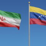 Flag of Iran (left) and flag of Venezuela (right). Photo: Getty Images.