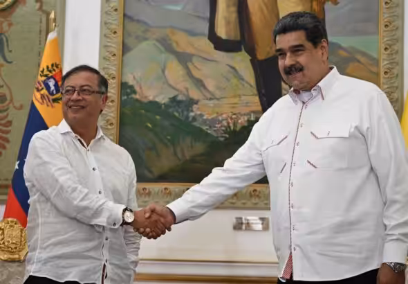 Colombian President Petro and Venezuelan President Maduro. Photo: Presidency of Venezuela.