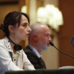 Alena Douhan, UN special  rapporteur tasked with assessing the impact of sanctions on human rights, speaks during a press conference in Damascus, Syria, Thursday, November 10, 2022. Photo: AP/Omar Sanadiki.