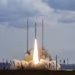 The launch of Qaem 100 three-stage solid fuel suborbital carrier on November 5, 2022. Photo: Press TV