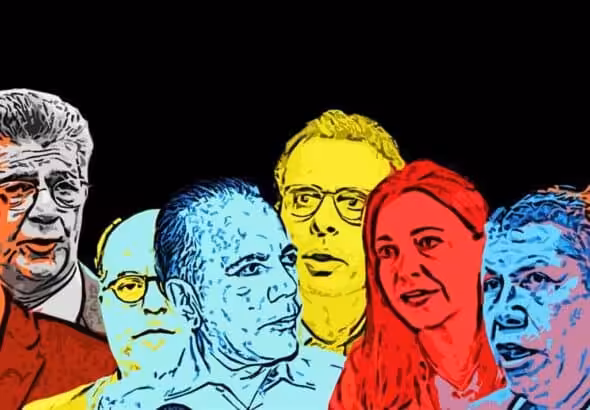 Faces of the Venezuelan opposition. Photo: Diálogo Político.