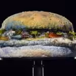 Decomposed hamburger, similar to the one consumed by many prisoners in the US. File Photo.