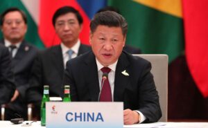 Xi Jinping at a BRICS leaders meeting in 2017. Photo: Wikimedia Commons.