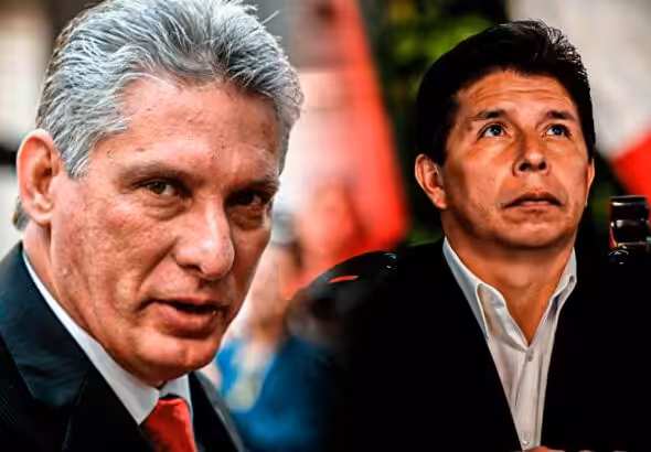 Cuban President Miguel Díaz-Canel (Left) and Peruvian President Pedro Castillo. Photo: La Republica (PE).