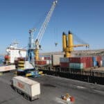 IRISL shipping company operating at Chabahar port, Iran’s sole oceanic port. Photo: Unknown via Tehran Times.
