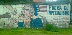 Anti-imperialist Mural in Caracas, Venezuela. Photo: Erik Cleves Kristenson/Black Agenda Report. 