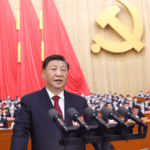 Chinese President Xi Jinping delivers a speech during the opening ceremony of the 20th National Congress of China's ruling Communist Party in Beijing. Photo: AP.