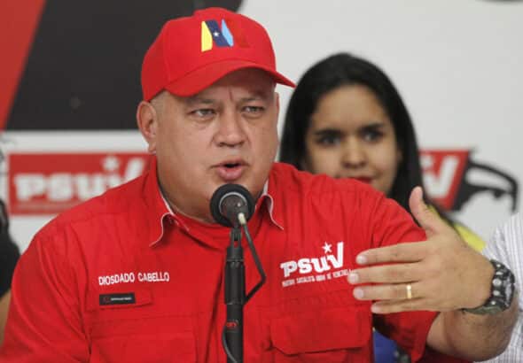 Diosdado Cabello speaks at a PSUV meeting. Photo: Últimas Noticias/ File photo.