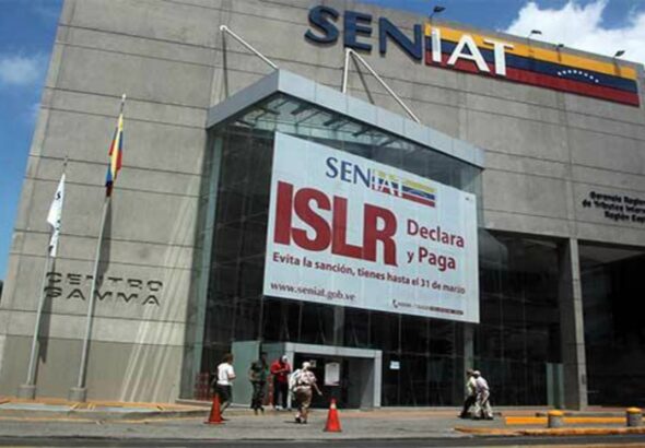Venezuelan tax and customs service office building in the east of Caracas. Photo: SENIAT.