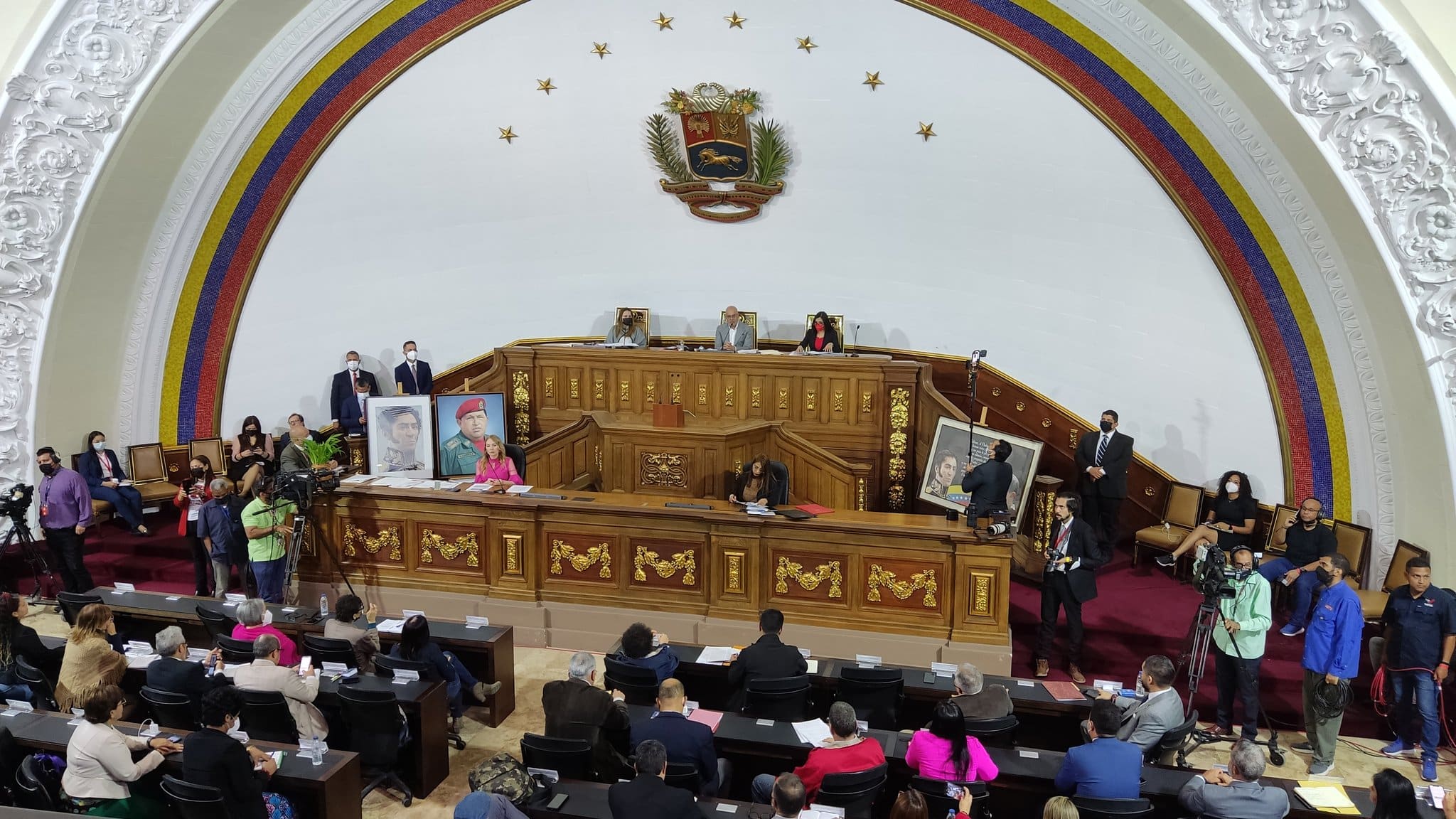 Venezuelan National Assembly floor during the voting of the Communal Economic System Reform Law, Caracas, December 1, 2022. Photo: Twitter/@Asamblea_Ven.