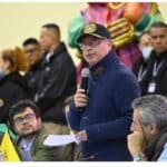 President Gustavo Petro, in Pasto, Colombia. File photo.