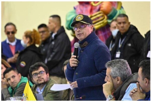 President Gustavo Petro, in Pasto, Colombia. File photo.