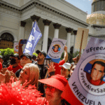 Venezuelans march in support of diplomat Alex Saab, in Caracas, December 16, 2022. Photo: AlNavio.