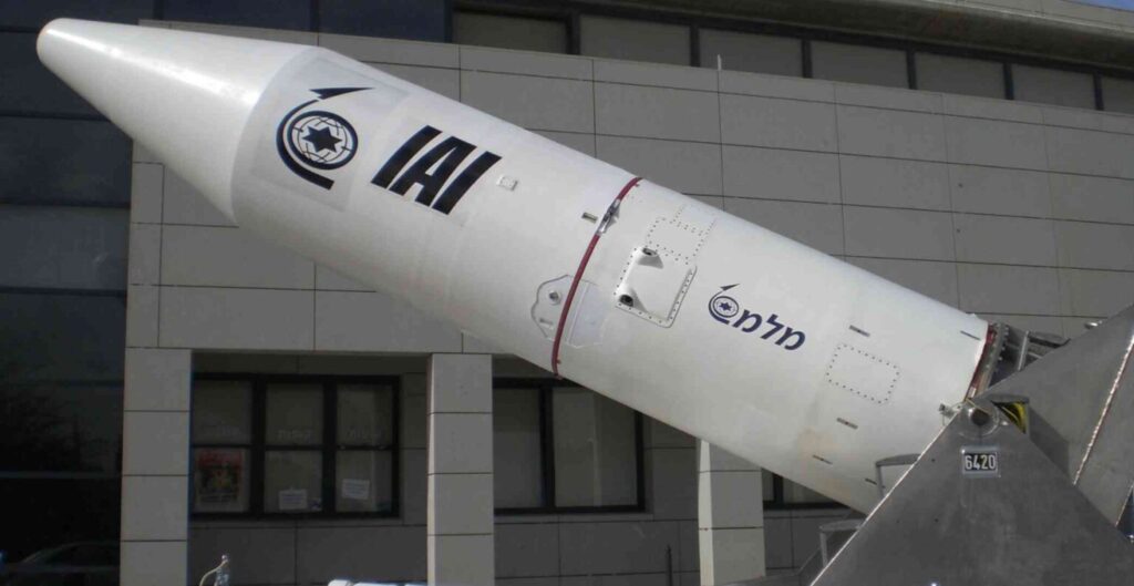 Israel's Shavit space launch vehicle, also used to launch Israeli-developed nuclear Jericho missiles. Photo: Australian Institute of International Affairs.