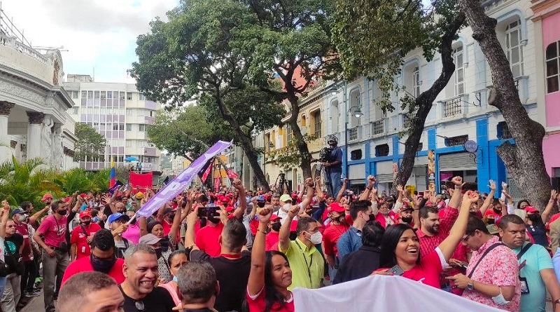 Mobilization in Caracas, December 16, 2022, to Free Alex Saab. Photo: VTV.