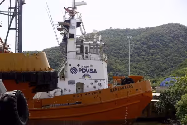 PDVSA oil tanker Manzanares docked in Puerto Cabello, Carabobo state, Venezuela. Photo: Juan Carlos Hernández/Zuma Press/File photo.