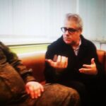 Dan Kovalik and Arnaud Develay interviewing couple Russian soldiers (both volunteers). Photo: Mideast Discourse.