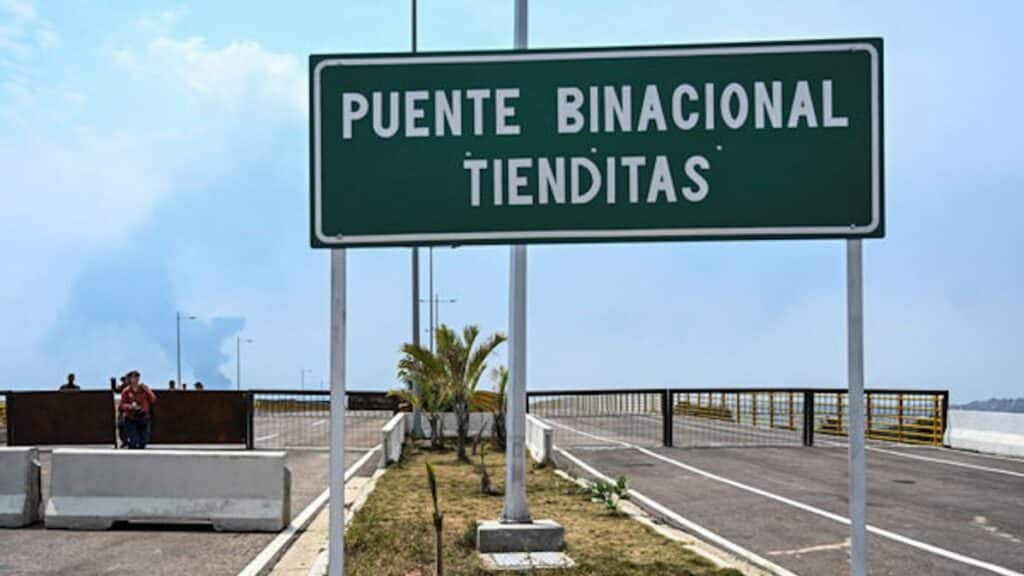 The Tienditas Internacional Bridge at the Colombia-Venezuela border. Photo: File.