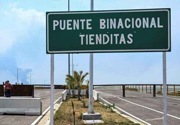 The Tienditas Internacional Bridge at the Colombia-Venezuela border. Photo: File.