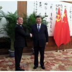 Chinese President Xi Jinping (Right) with Chairman of the United Russia Party Dmitry Medvedev (Left), Beijing, December 21, 2022. Photo: Yekaterina Shtukina/Sputnik.