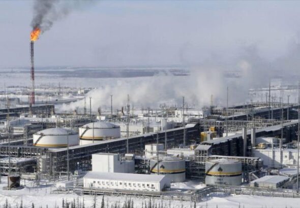 Crude treatment facilities at the Rosneft-owned Vankorskoye oil field in Krasnoyarsk, Russia. Photo: Reuters.