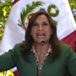 De facto president of Perú, Dina Boluarte. Photo: Martin Mejia/AP.