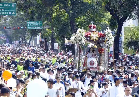 Divina Pastora procession in Barquisimeto, Lara state, Venezuela. Photo: Jesus Vilches/Primicia.