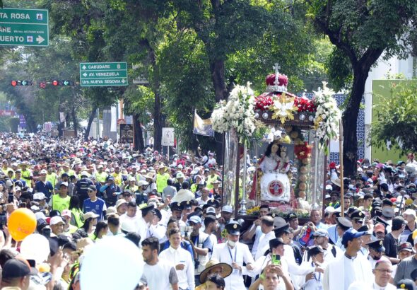 Divina Pastora procession in Barquisimeto, Lara state, Venezuela. Photo: Jesus Vilches/Primicia.