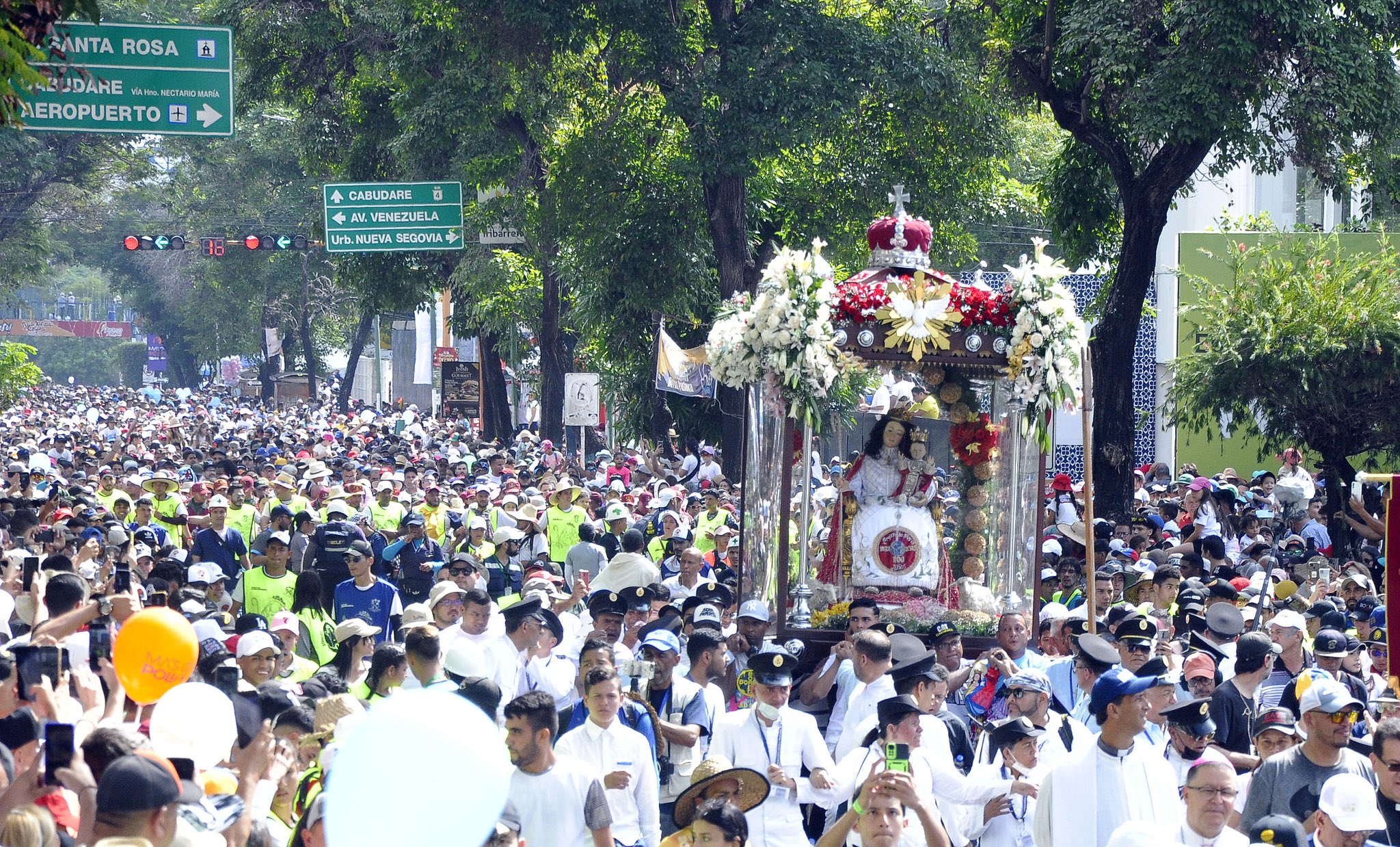 Divina Pastora procession in Barquisimeto, Lara state, Venezuela. Photo: Jesus Vilches/Primicia.