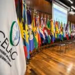 Flags of CELAC and all member countries of the community. File photo.