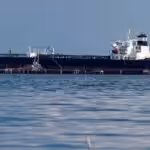 Oil tanker Kerala, chartered by Chevron, docked for oil loading at PDVSA's Bajo Grande oil terminal in Lake Maracaibo, Venezuela, on January 5, 2023. Photo: Reuters/Isaac Urrutia.