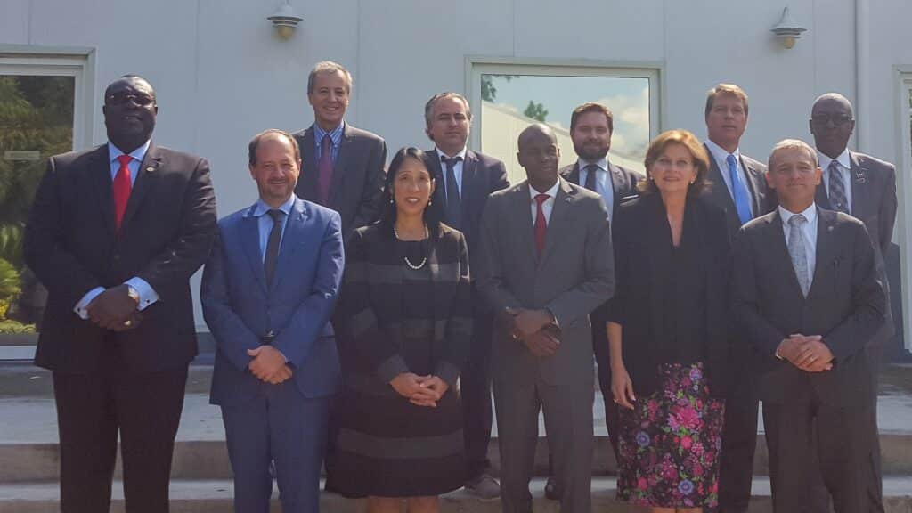 Late Haitian ruler, Jovenel Moïse, during a meeting with the Core Group, November 7, 2018. Photo: Twitter/@USEmbassyHaiti.