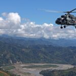 Helicopter flying over the VRAEM (Valley of the Apurímac, Ene and Mantaro rivers), home to 40 US military bases, allegedly fighting “drug trafficking.” File photo.