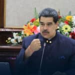 Venezuelan President Nicolas Maduro, during a ceremony, receiving the legislative agenda for the 2023-2024 term of the National Assembly, this Monday, January 9, 2023. Photo: Presidential Press.