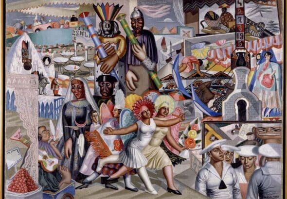 Maruja Mallo (Spain), La Verbena (‘The Fair’), 1927. Photo: The Tricontinental.