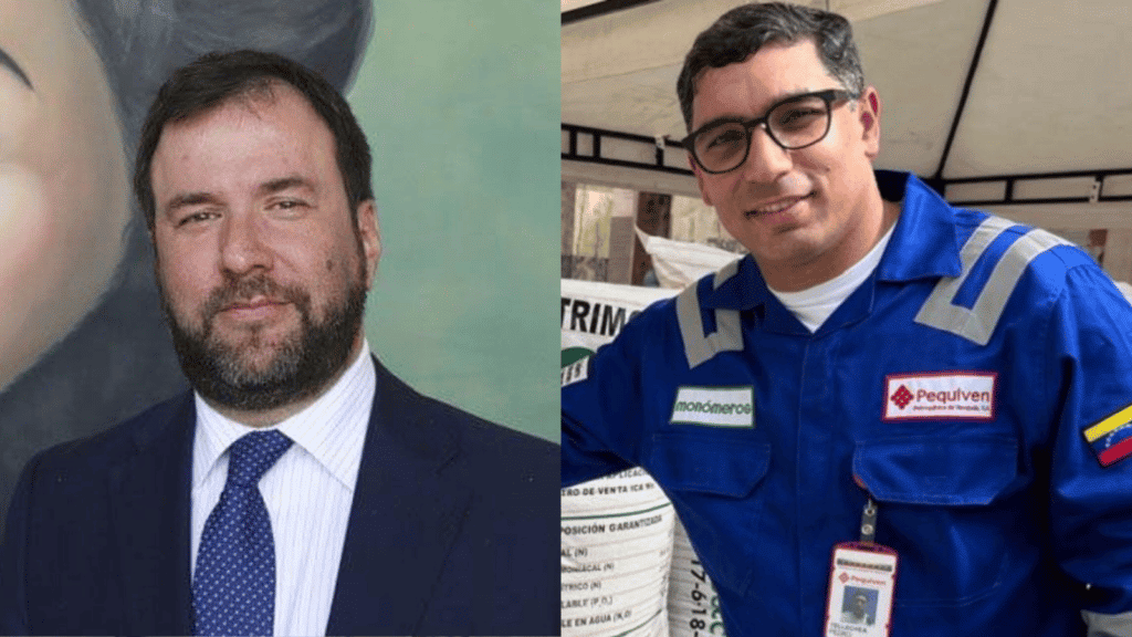 Yván Gil, the new Venezuelan minister for foreign affairs (left), and Pedro Rafael Tellechea, the new president of PDVSA (right). Photo composition: Orinoco Tribune.