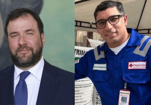Yván Gil, the new Venezuelan minister for foreign affairs (left), and Pedro Rafael Tellechea, the new president of PDVSA (right). Photo composition: Orinoco Tribune.