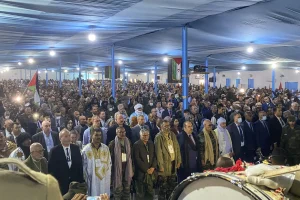Opening ceremony of the 16th Congress of the Polisario Front held from January 13 to 22 in Dakhla, Sahrawi refugee camps. Photo: Sahara Press Service.